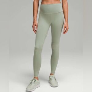 Lululemon Wunder Train High-Rise Tight 28" in Laurel Green